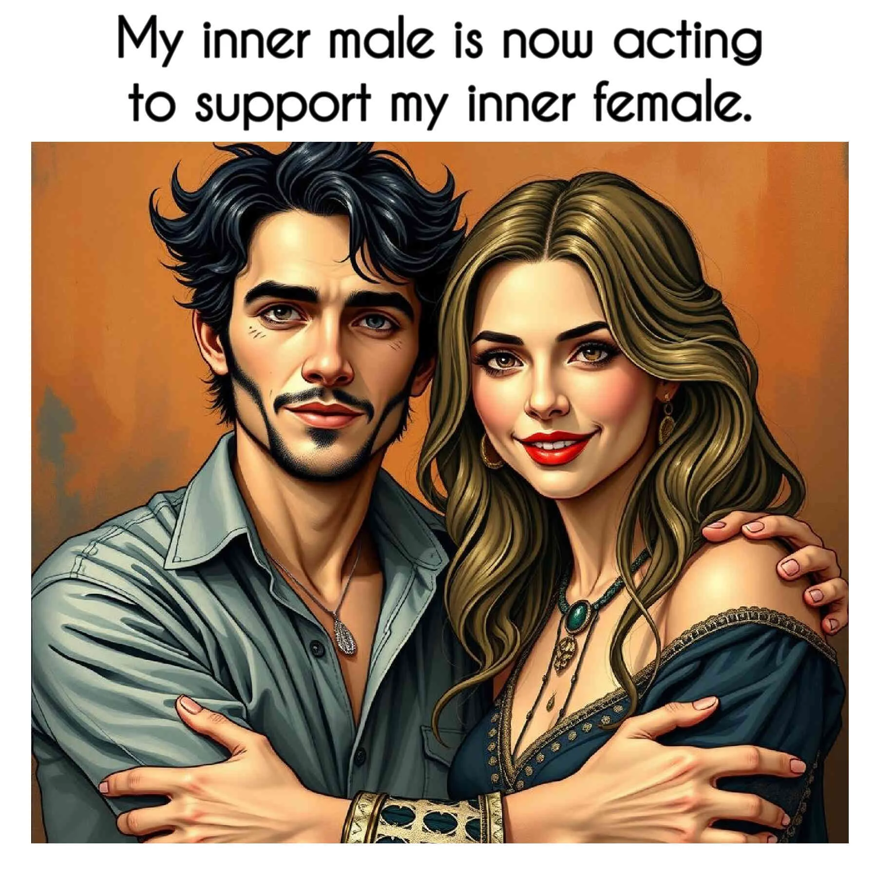0105 The true function of male energy is to provide absolute clarity, directness, and a passionate strength based on your intuitive feelings, coming through your female, tell you.