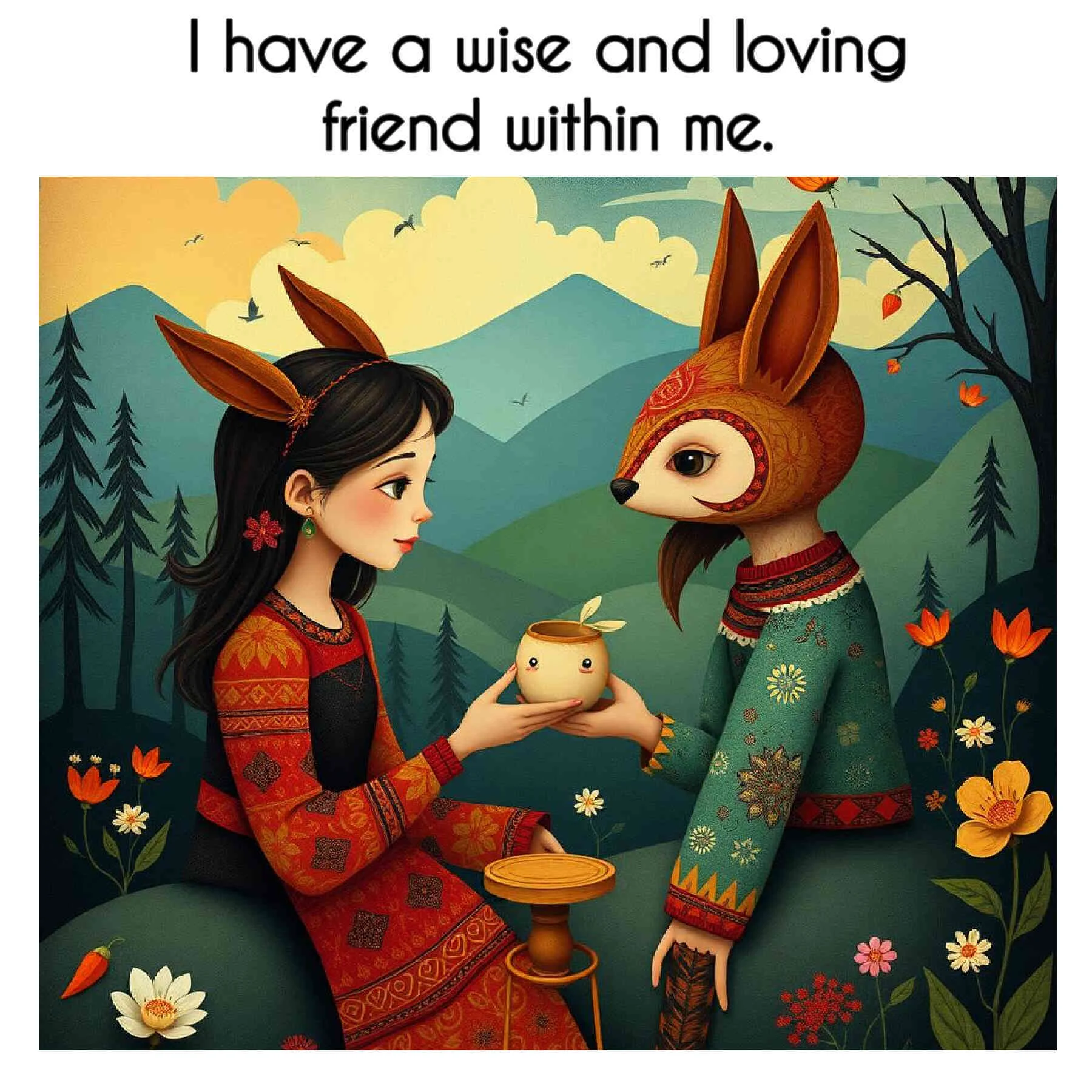 2904 One of the best ways to connect with this inner wisdom is by meeting and getting to know our guide, counselor, imaginary friend, or inner being.