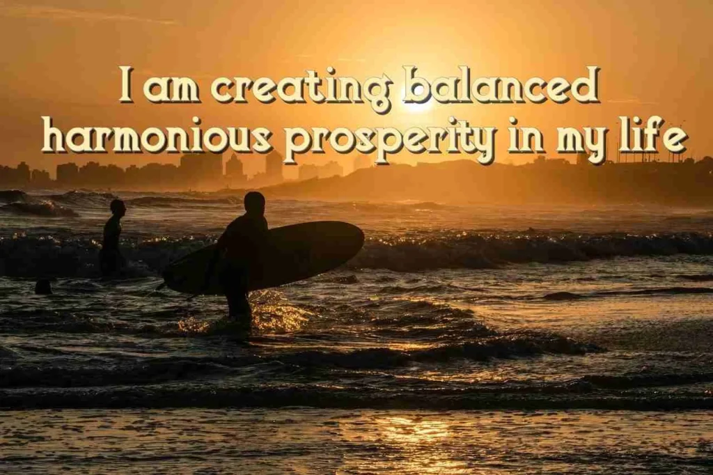 I am creating balanced harmonious prosperity in my life