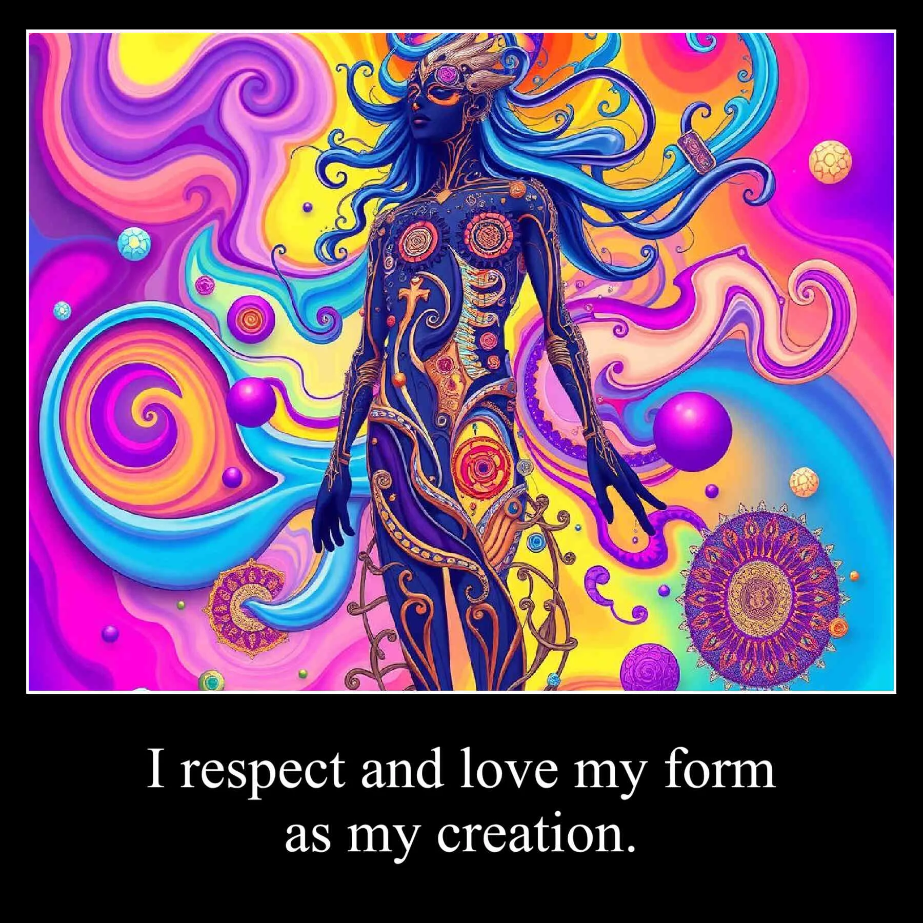 april21 I respect and love my form as my creation.