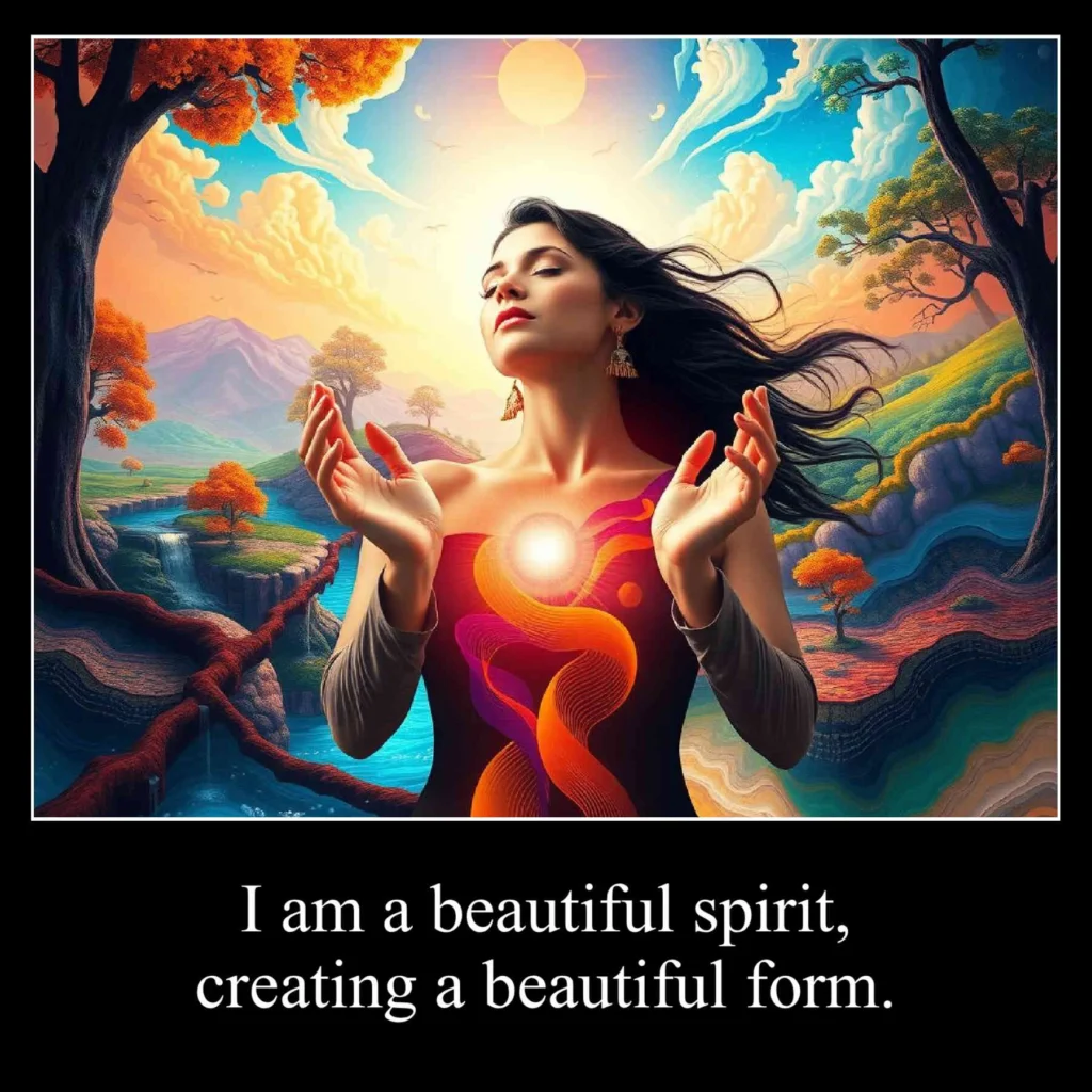 I am a beautiful spirit, creating a beautiful form.
