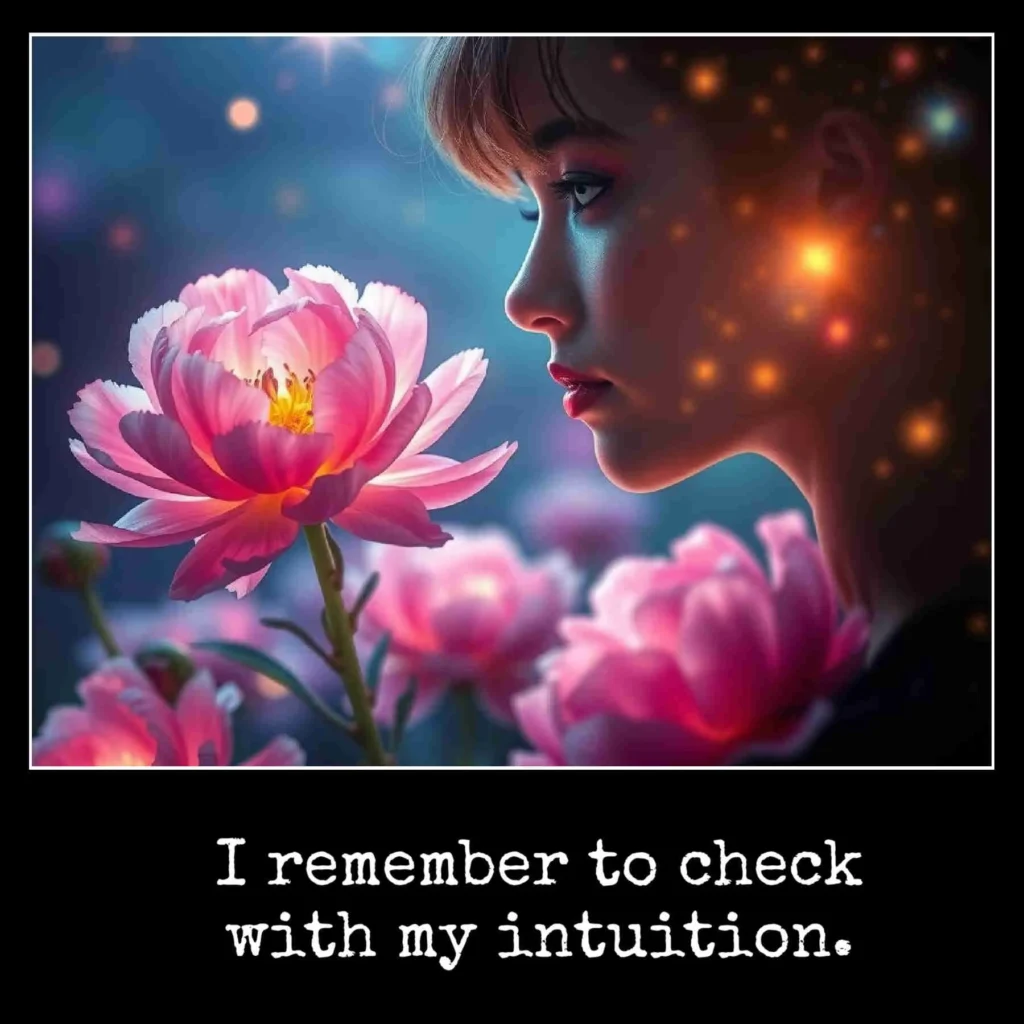 June 1 I remember to check with my intuition.
