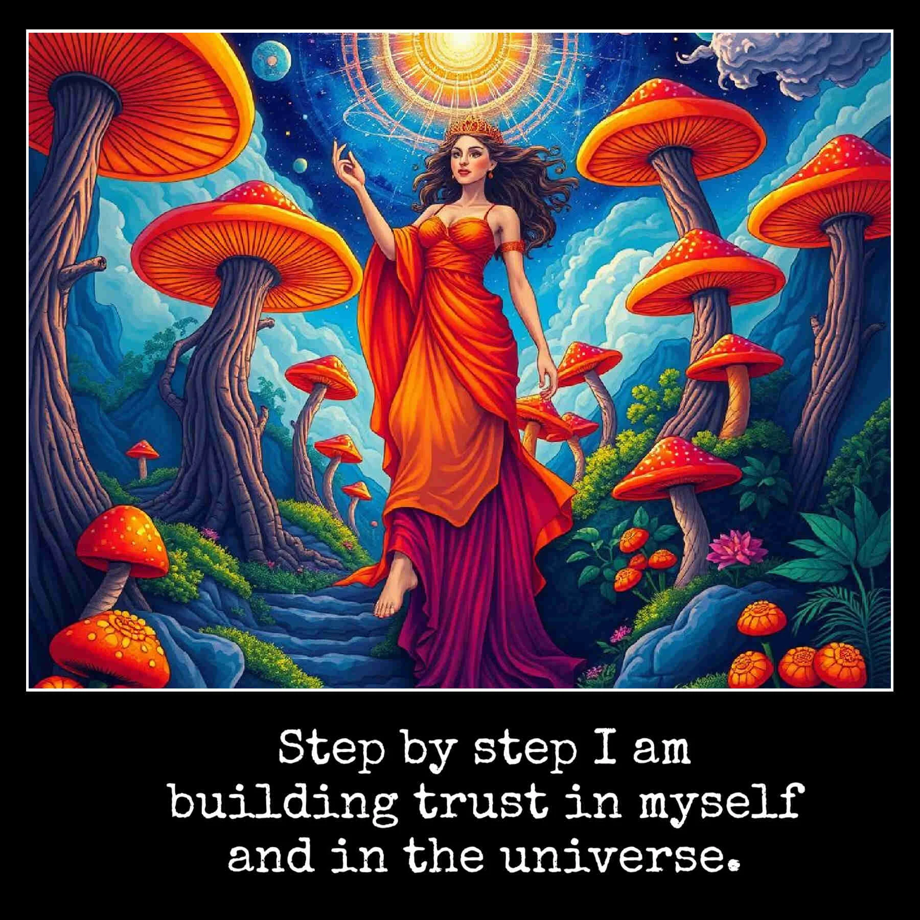May 22 Step by step I am building trust in myself and in the universe.