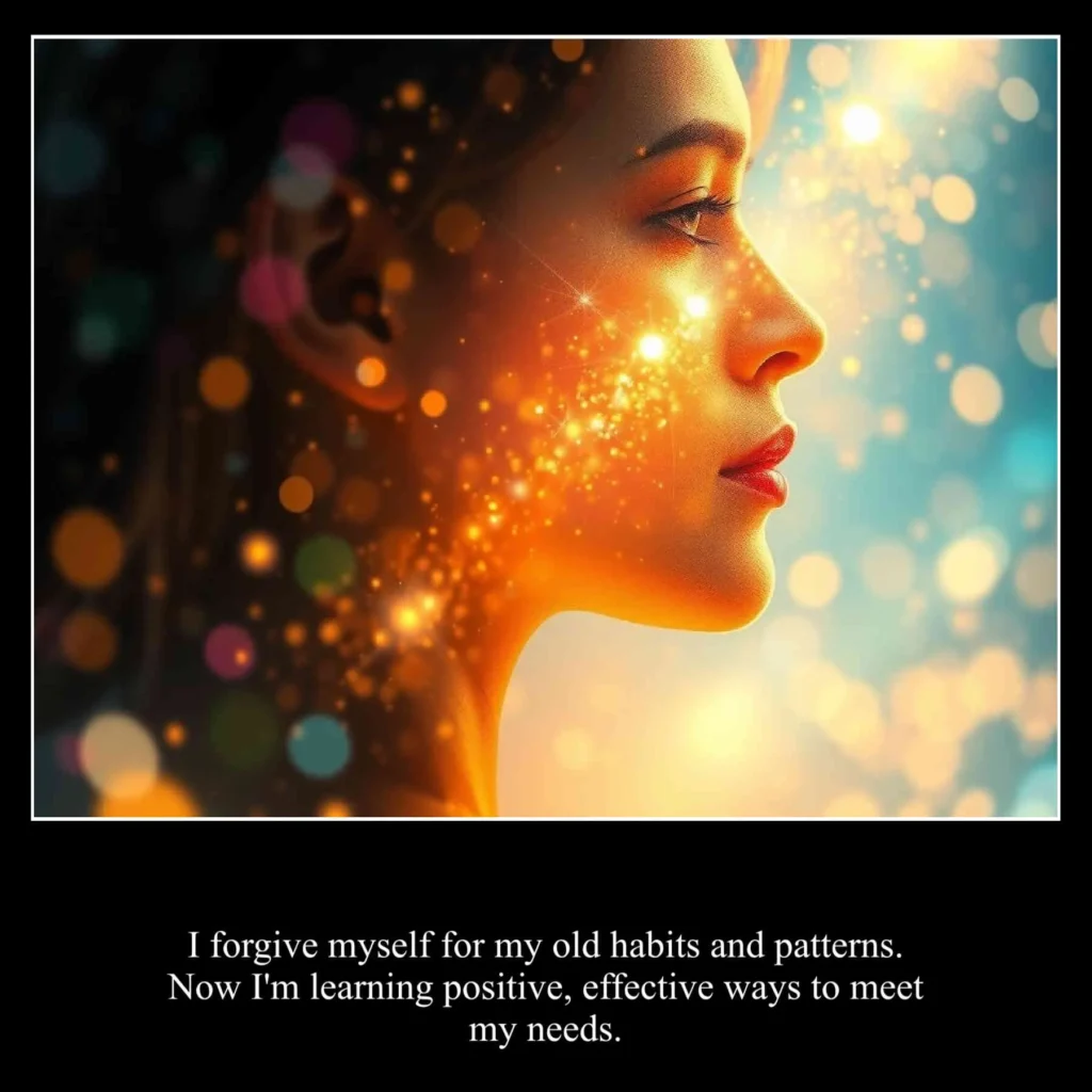I forgive myself for my old habits and patterns. Now I'm learning positive, effective ways to meet my needs.