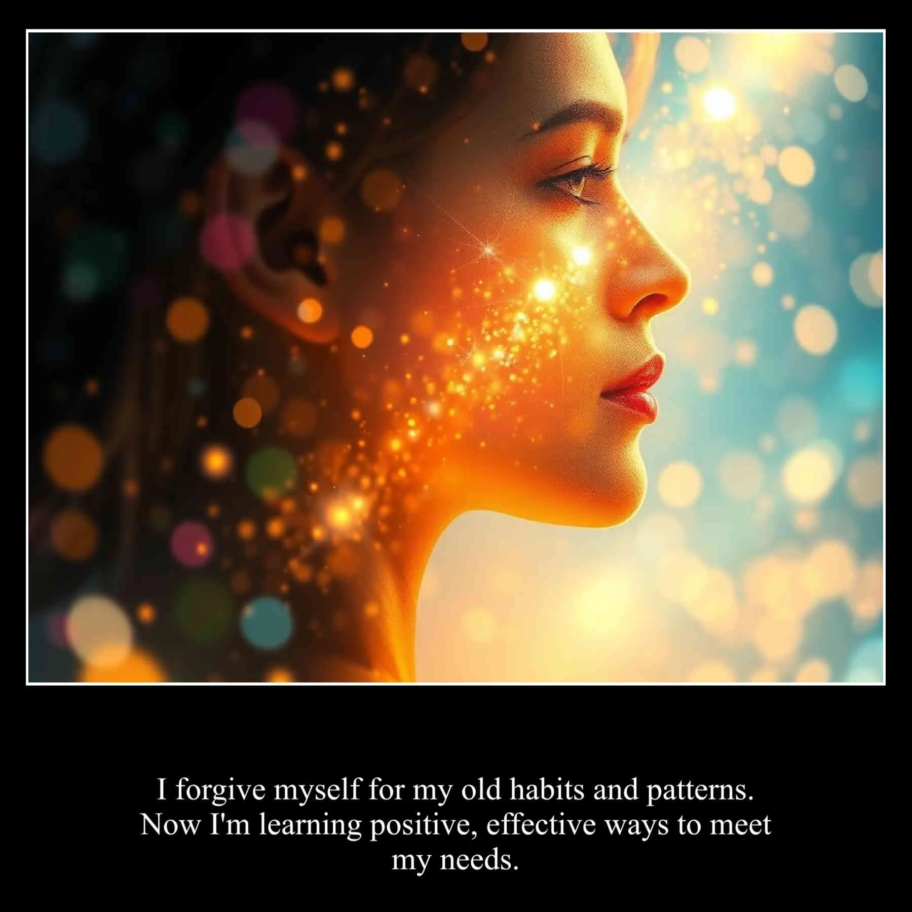 november19 I forgive myself for my old habits and patterns. Now I'm learning positive, effective ways to meet my needs.