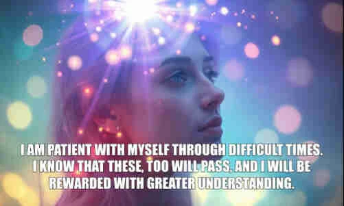 November20 November20 I am patient with myself through difficult times. I know that these, too will pass, and I will be rewarded with greater understanding.